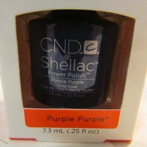 CND Shellac Brand Power Polish Color Coat “Purple Purple” .25 oz